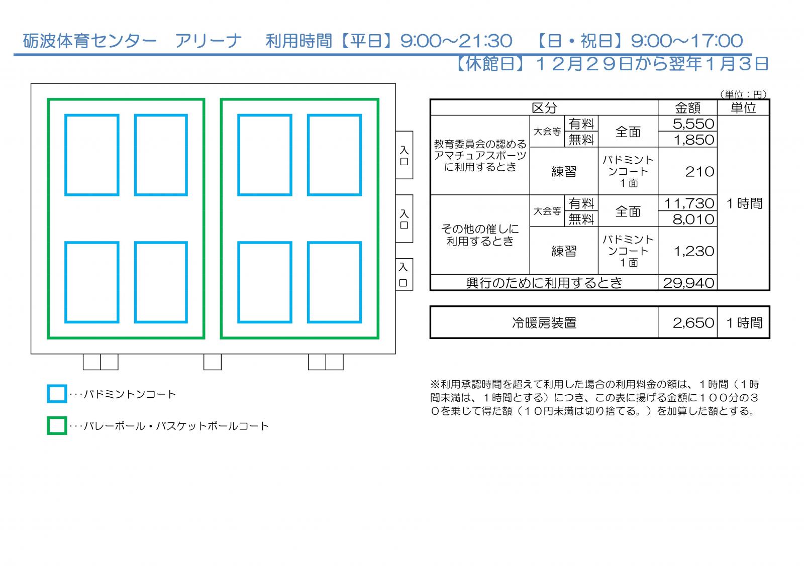 料金表（１／２）